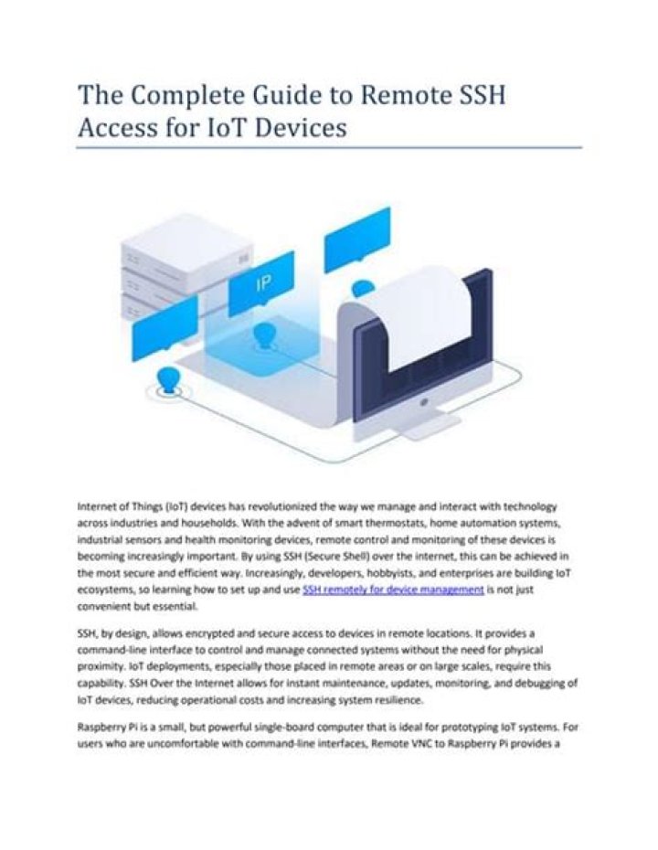 SSH in IoT: Secure Remote Access & Device Management Explained